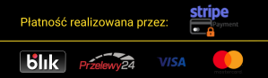Bezpieczne płatności przelewy24 stripe blik mastercard visa