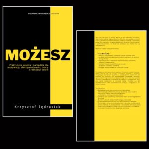przednia i tylna okładka książki możesz której autorem jest krzysztof jędrusiak
